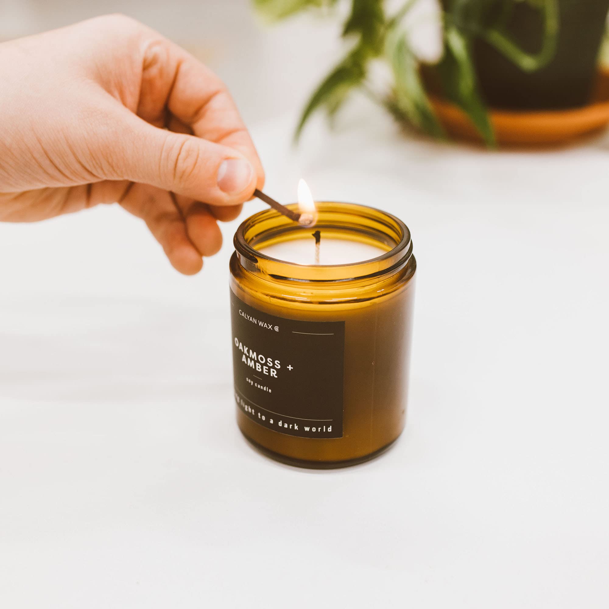 Cruelty-free and vegan label on Calyan Wax Co packaging.