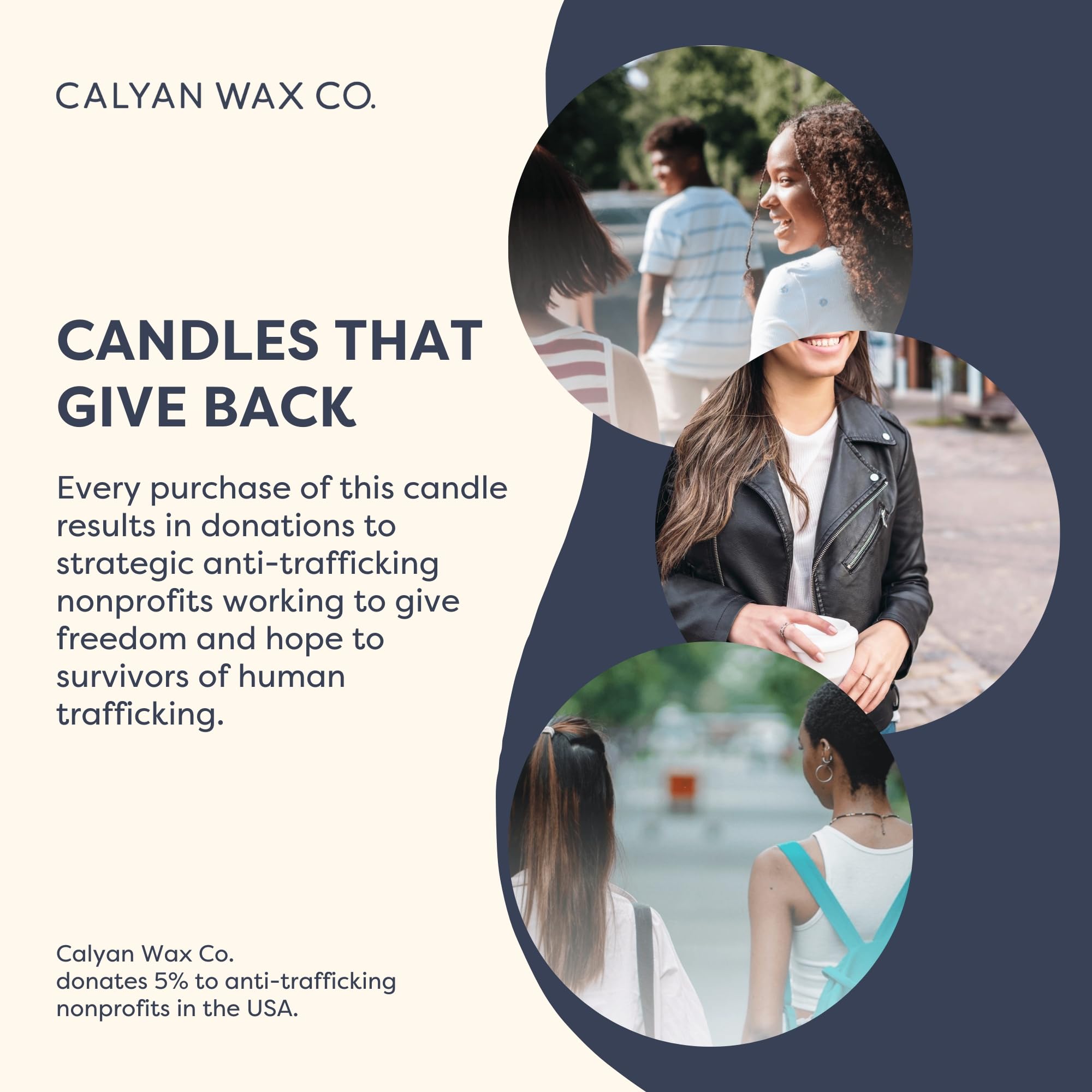 Calyan Wax Co. evergreen-eucalyptus candle in bedroom for relaxation.