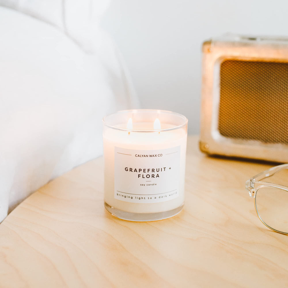 Calyan Wax Co Grapefruit Flora gift box emphasizes thoughtful, sustainable gifting.