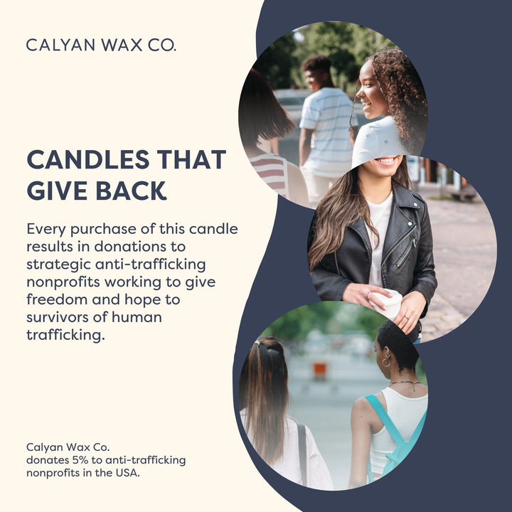 Calyan Wax Co. Seaside Citrus eco-friendly jar on a tidy surface