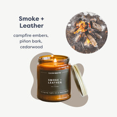 Close-up of the wick shows a clean, steady burn for the Calyan candle.