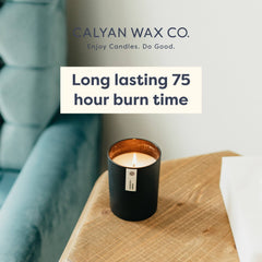 Calyan Wax Co. soy wax candle being poured for clean burn