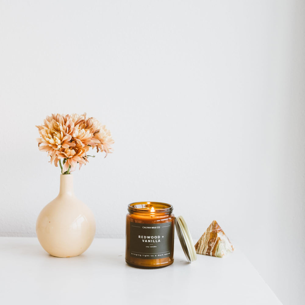 USA-made Calyan Wax Co candle ready for home use.