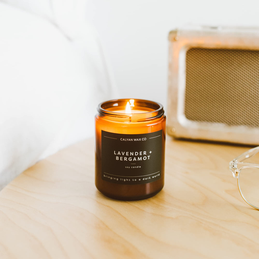 Vegan, cruelty-free, USA-made candle with plant-based ingredients.
