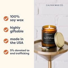 Calyan Wax Co. Desert & Agave lemon-fruity-notes candle brightens rooms