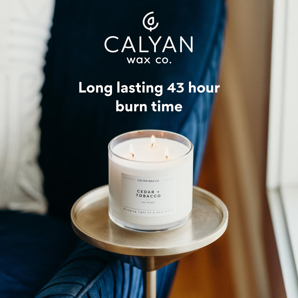 Calyan Wax Co. soy wax candle for a clean burn