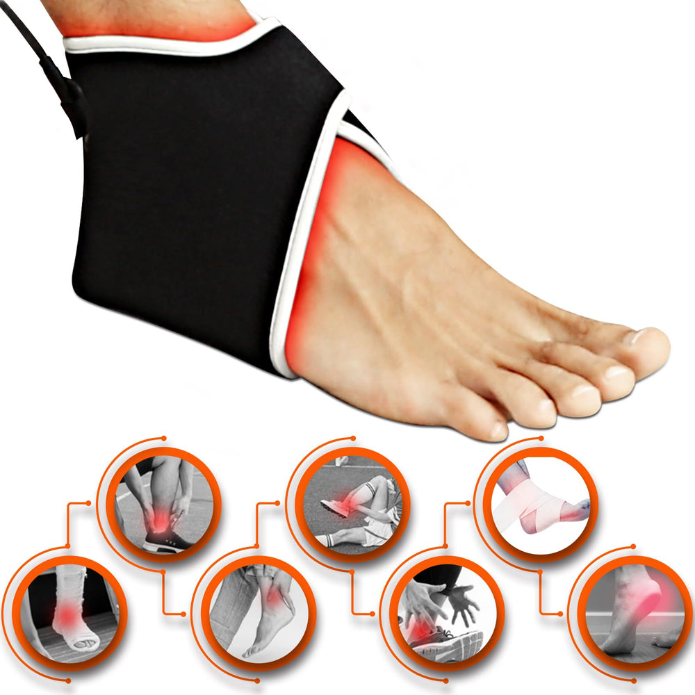 CAMECO ankle wrap side view with secure, long strap for stability.