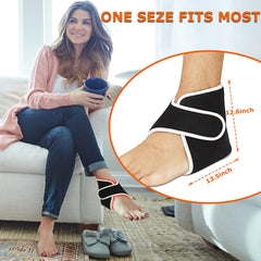 CAMECO ankle wrap fits up to US size 13 for comfortable wear.