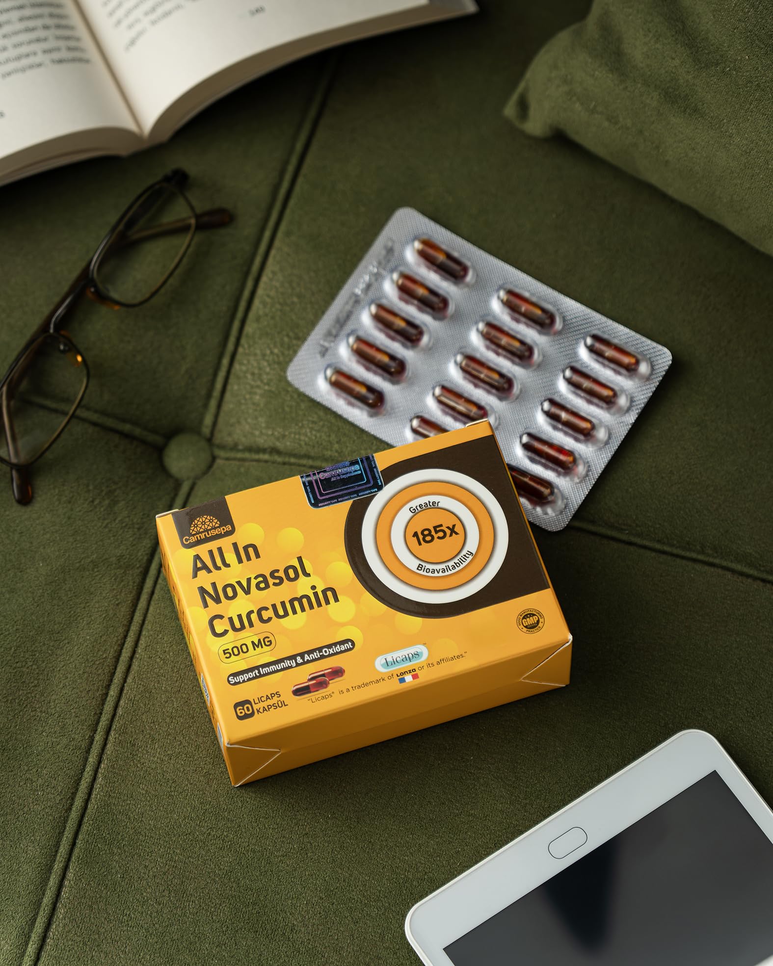 Camrusepa active lifestyle use with capsules part of daily fitness routine