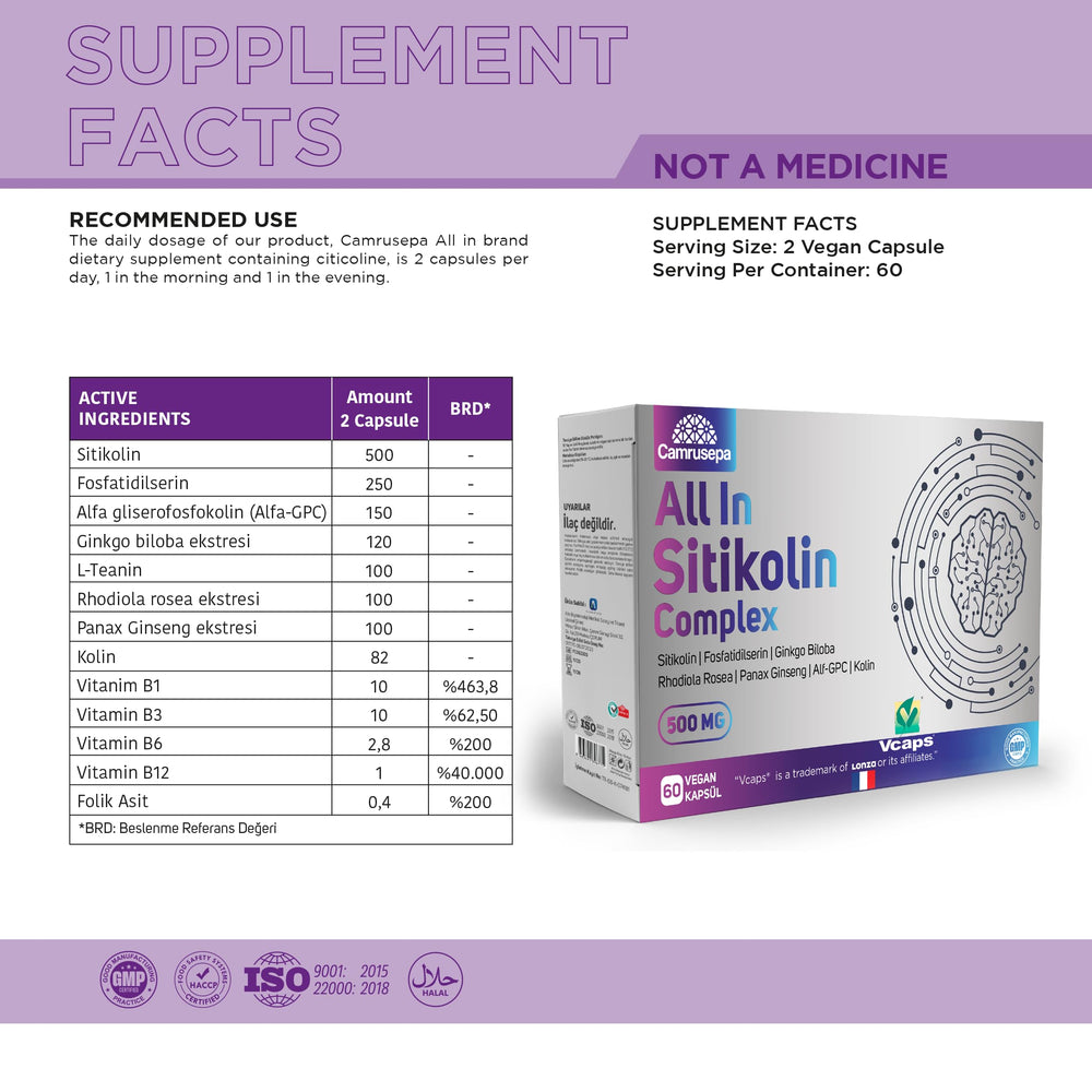 Dosing scene with Camrusepa All in Citicoline Complex