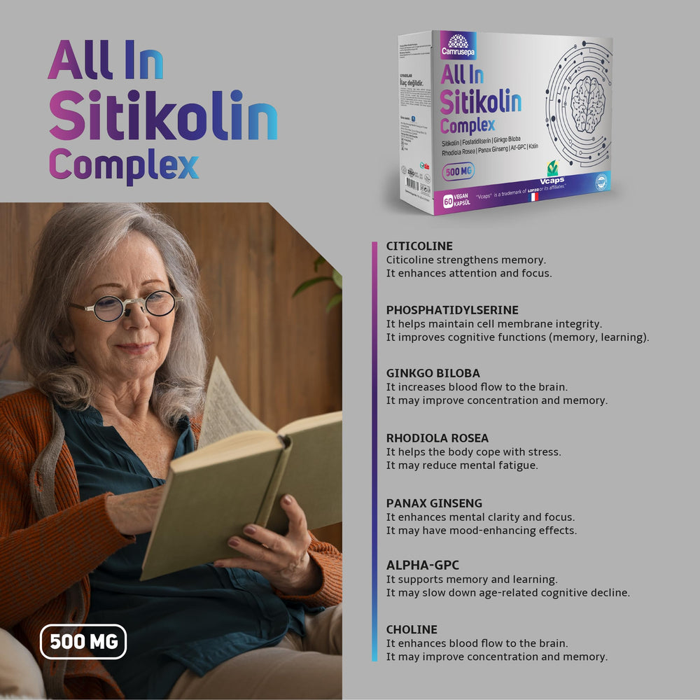 Packaging shot of Camrusepa All in Citicoline Complex