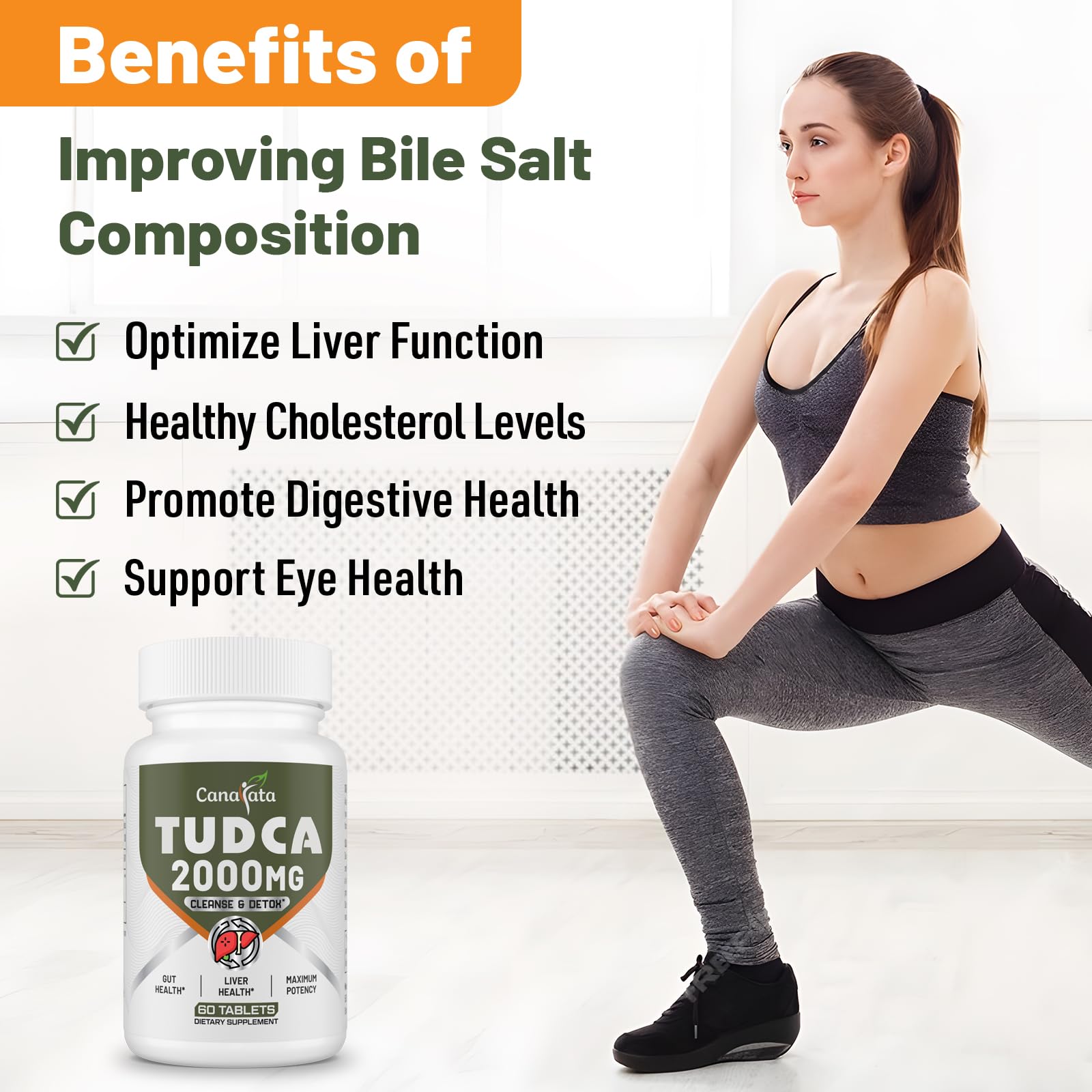 Canarata TUDCA scene depicting digestive comfort with bile salts support.