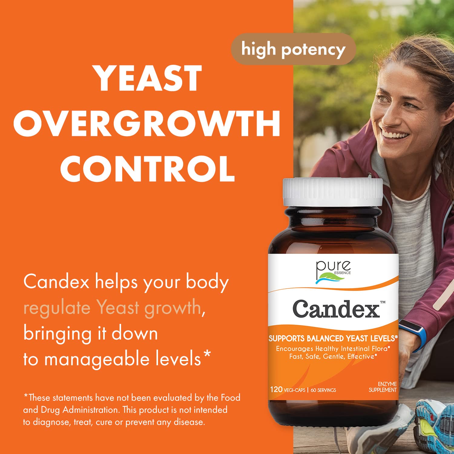 Candex enzyme tablets for digestive support and yeast balance.