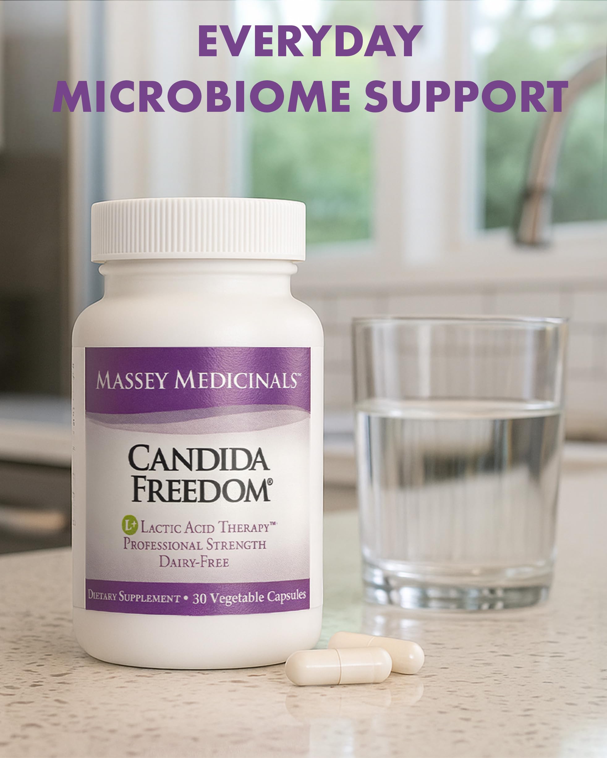 Candida Freedom Colon Cleanse capsules glossy and easy to swallow for daily digestive support
