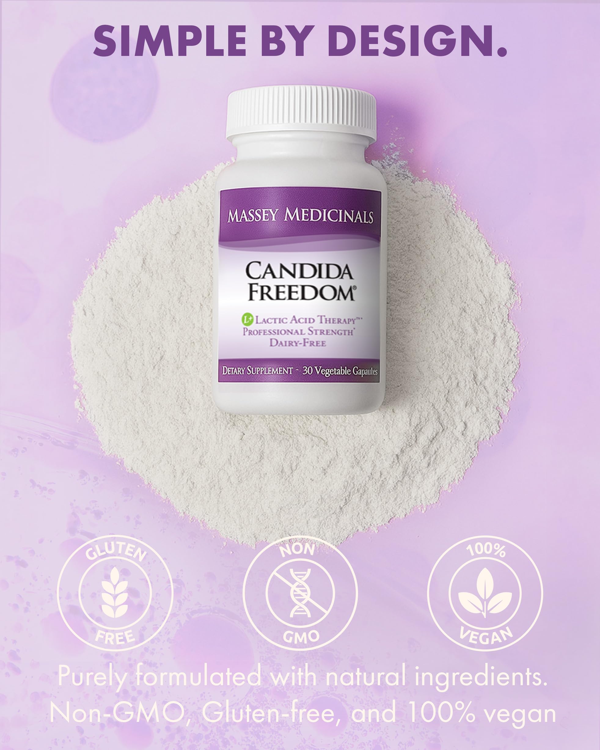 Candida Freedom Colon Cleanse instruction sheet outlining daily use steps