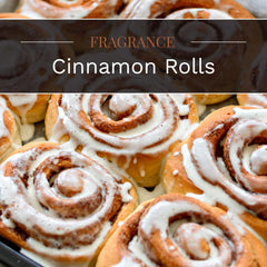 Close up of Candle-lite Cinnamon Rolls wax and texture enhancing decor