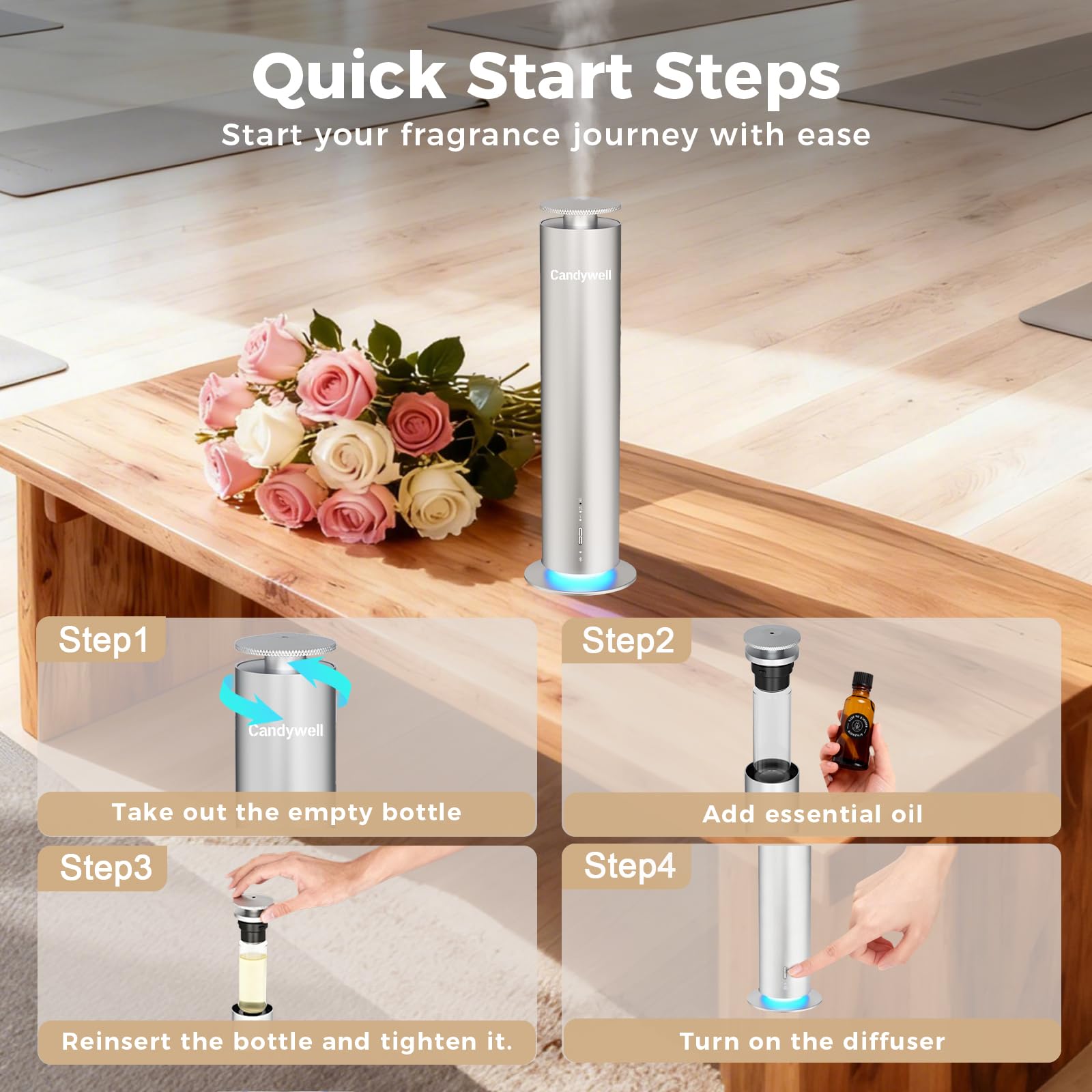 Candywell Pet-friendly Diffuser safe for homes with kids and pets.