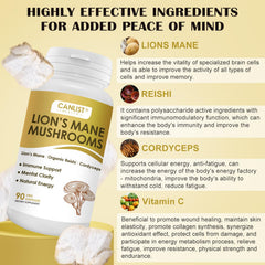 CANLIST Reishi capsules may promote balanced immune response.