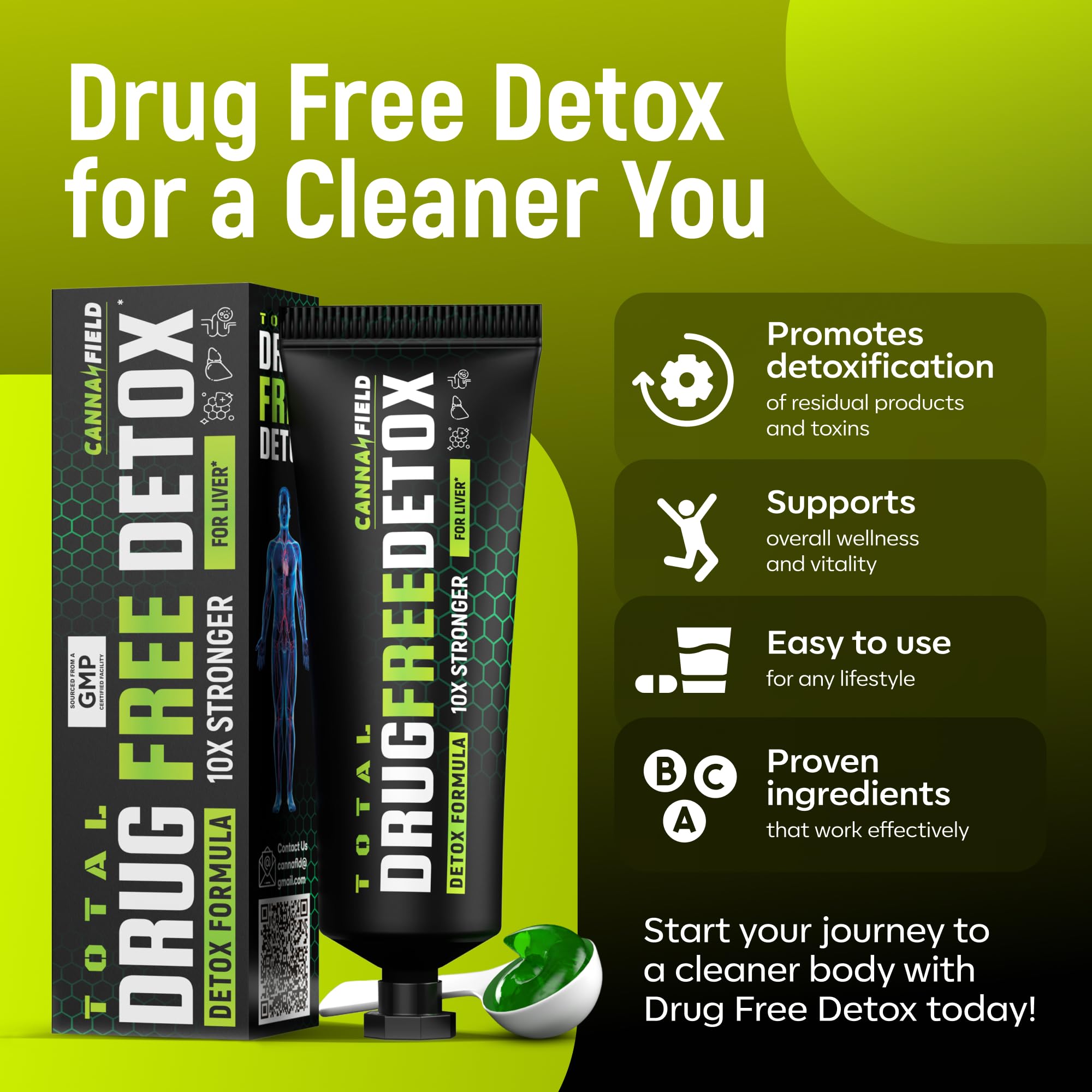 CANNA FIELD milk thistle ingredient close-up highlights detox support.