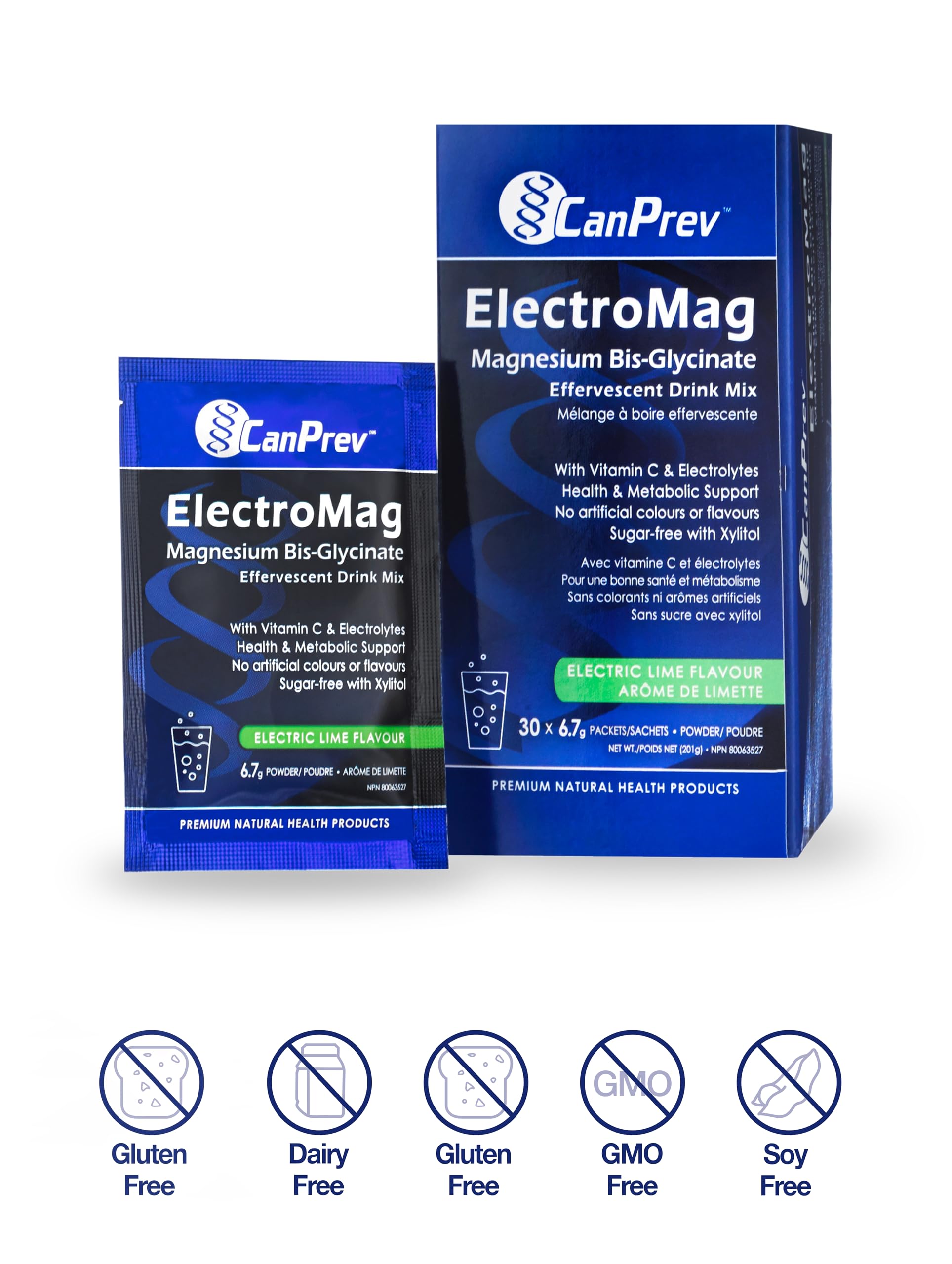 CanPrev Electromag ingredient list highlights key nutrients.