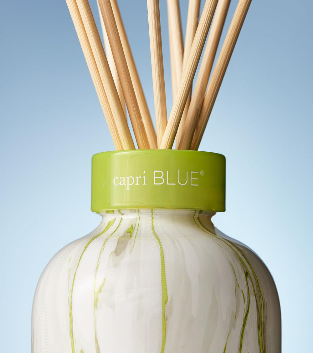 Capri Blue Honeydew Crush diffuser in a living room setting