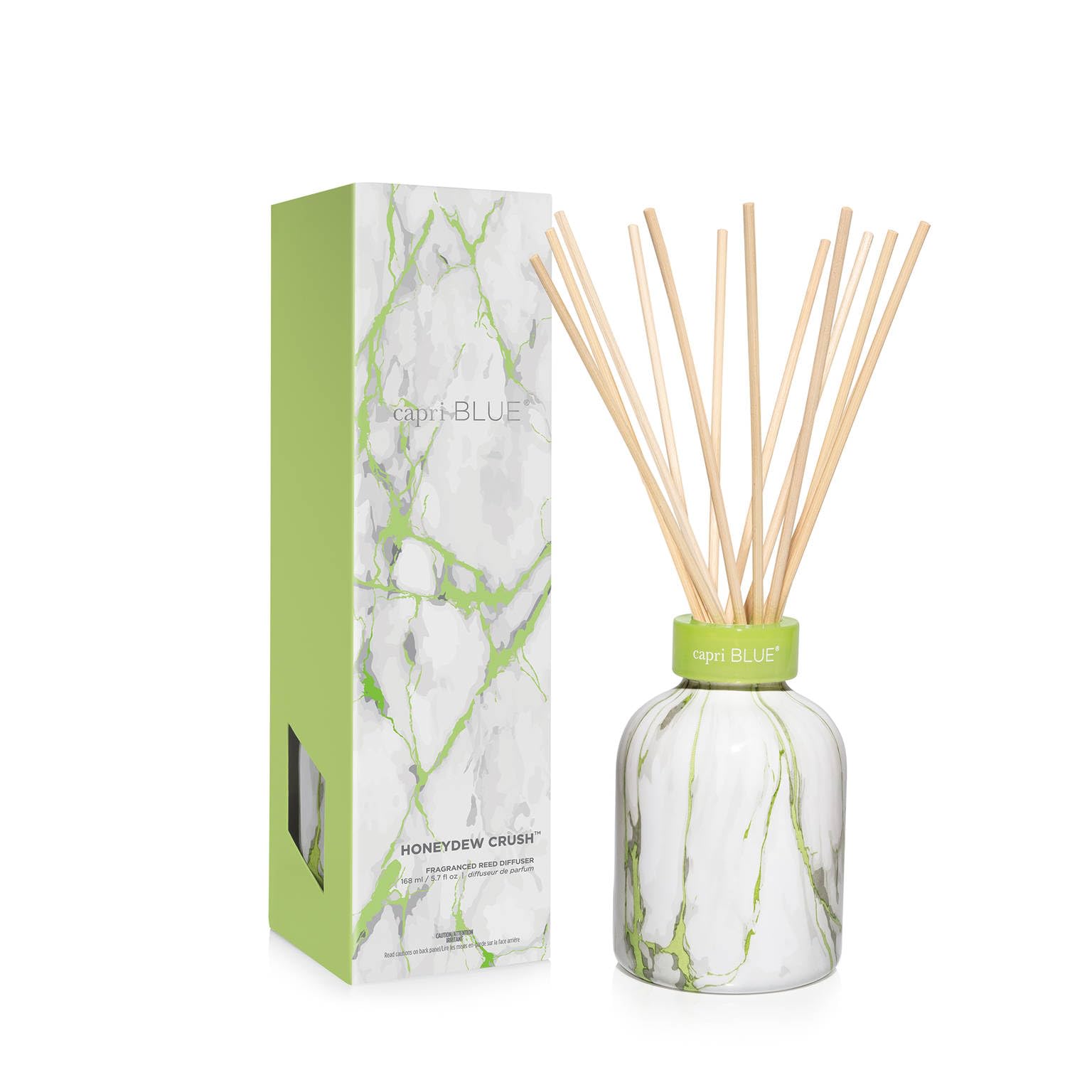 Capri Blue Honeydew Crush marble diffuser on display for lasting fragrance