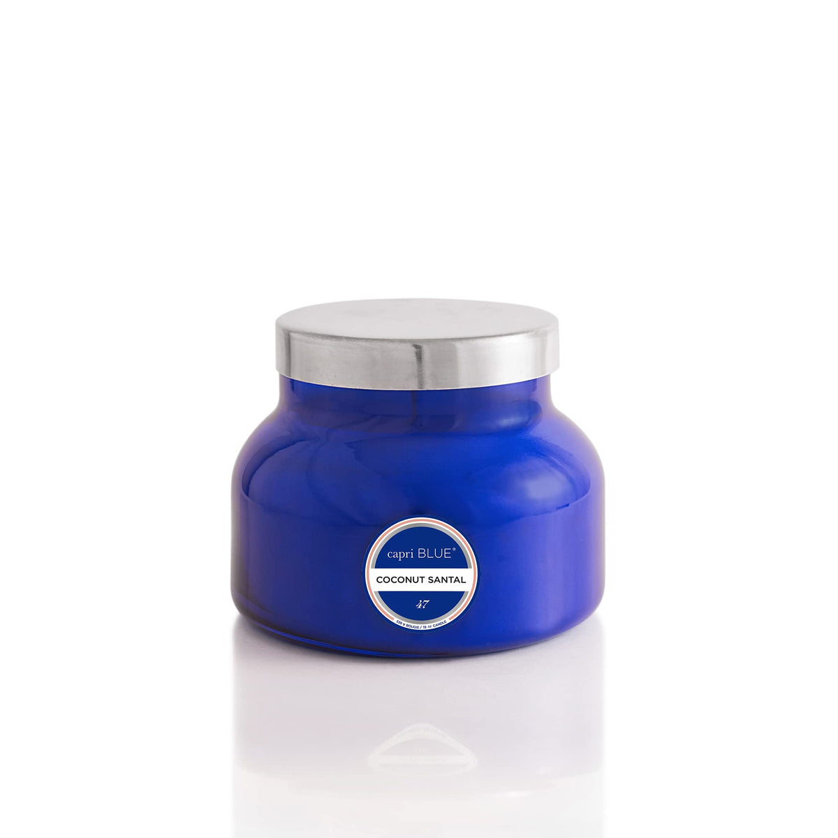 Capri Blue Honeydew Crush Petite Jar front view shows iconic cobalt blue jar