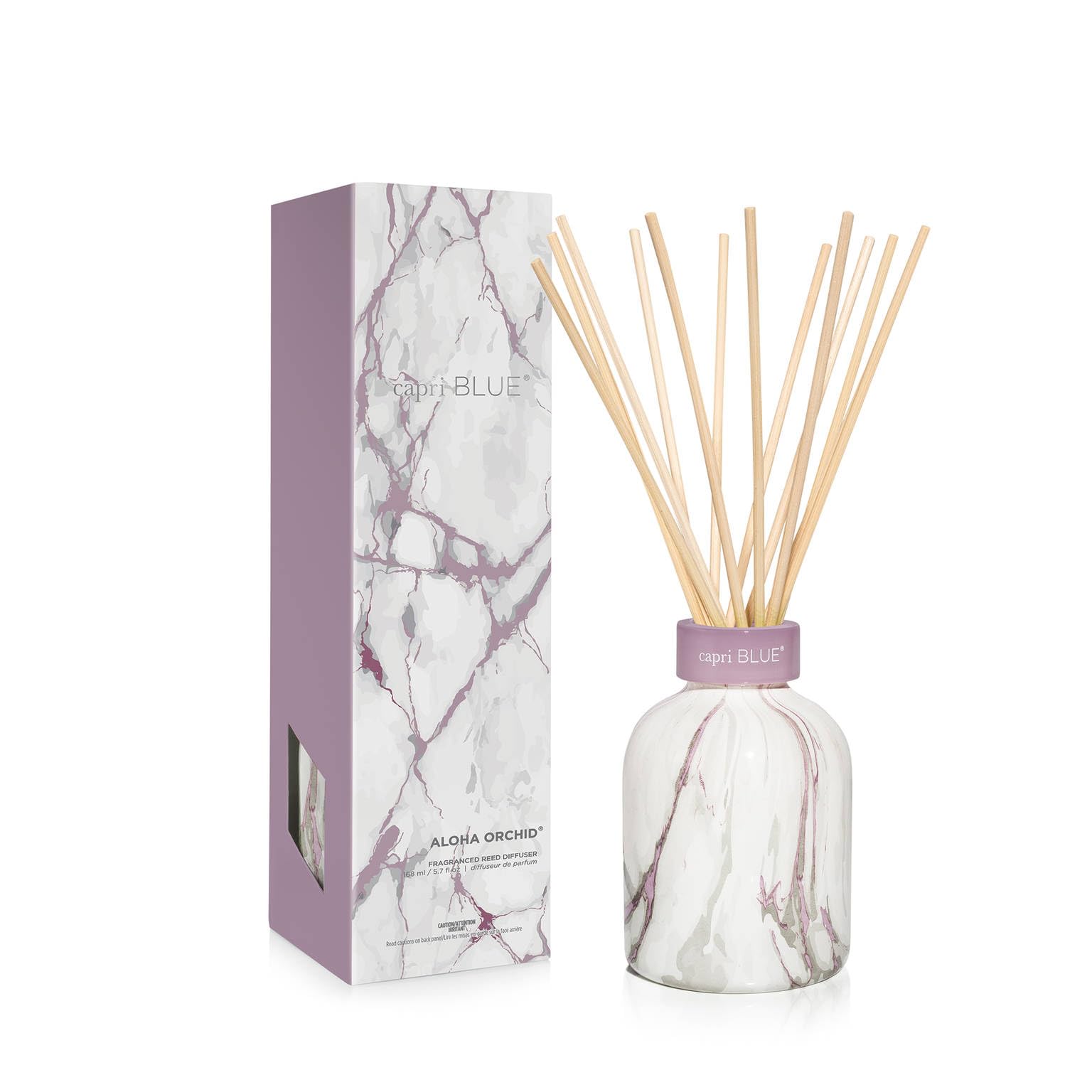 Capri Blue Modern Marble diffuser set bottle with elegant contemporary design.