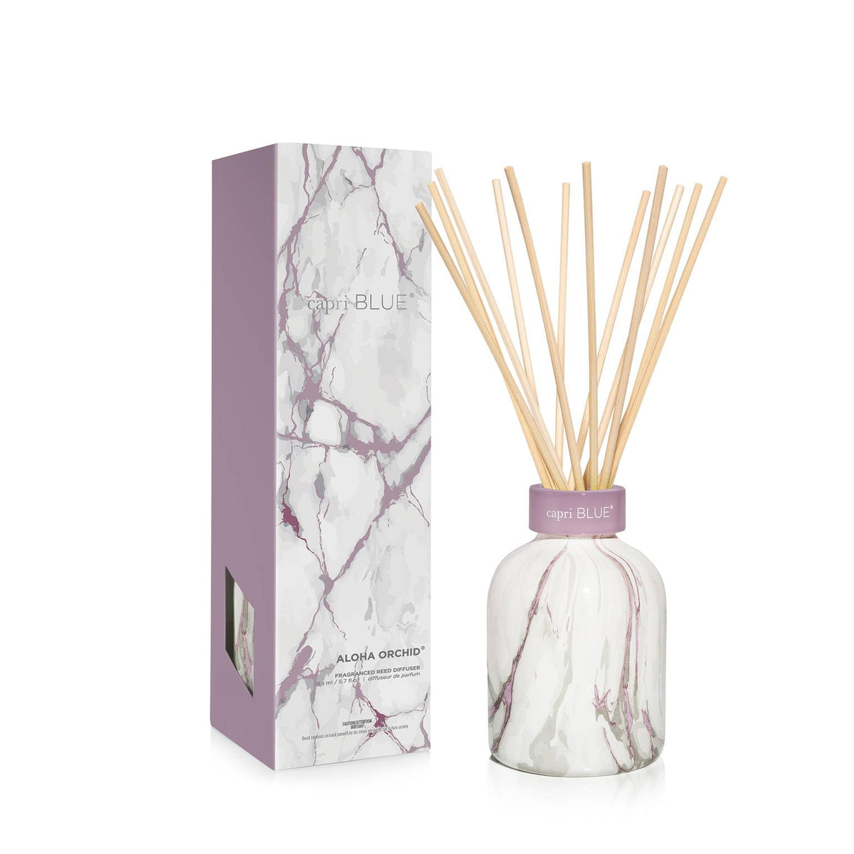 Capri Blue Modern Marble diffuser set bottle with elegant contemporary design.