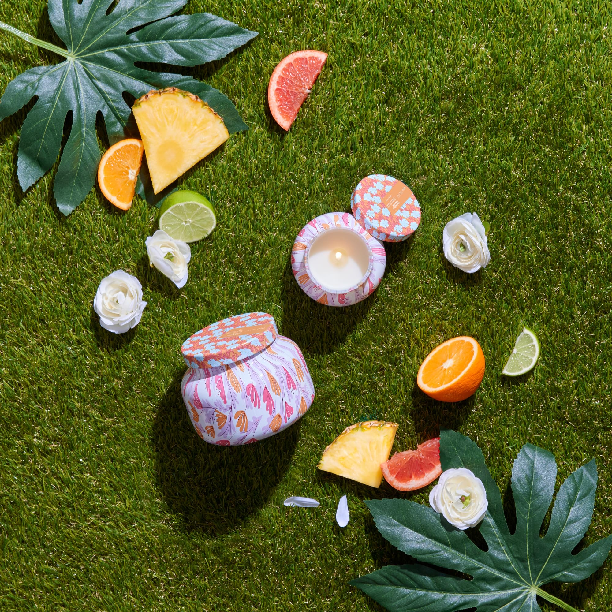 Capri Blue Pattern Play wick care promotes an even burn for consistent scent.
