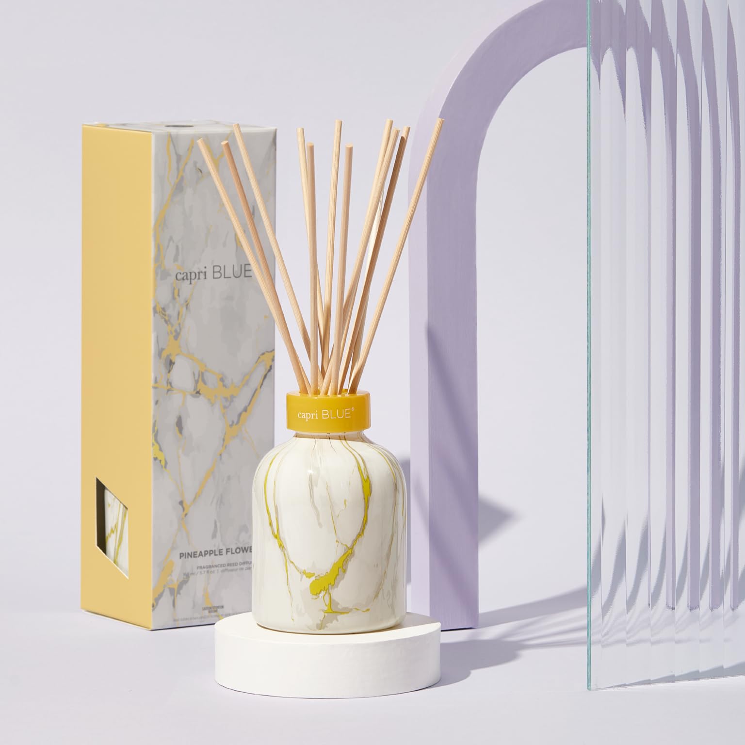 Capri Blue Pineapple Flower scented oil for island-inspired ambiance.