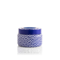 Capri Blue Coconut Santal travel tin with 8.5 oz for portable tropical ambiance.