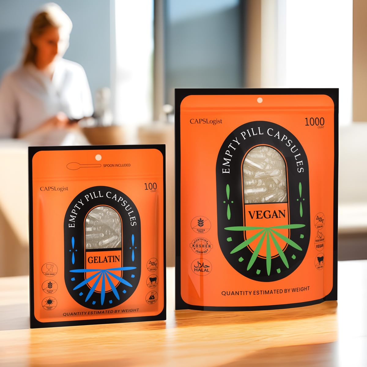 CapsLogist kosher and halal certified capsules support diverse dietary needs.