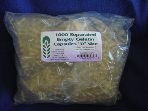 Capsule Connection size 0 separated gelatin capsules for custom blends