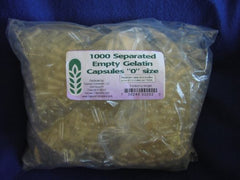 Capsule Connection size 0 separated gelatin capsules for custom blends