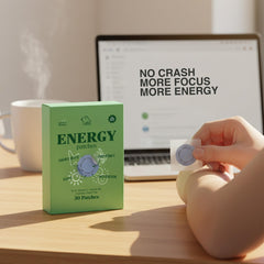 Capy Patch green tea extract close-up highlighting natural energy support