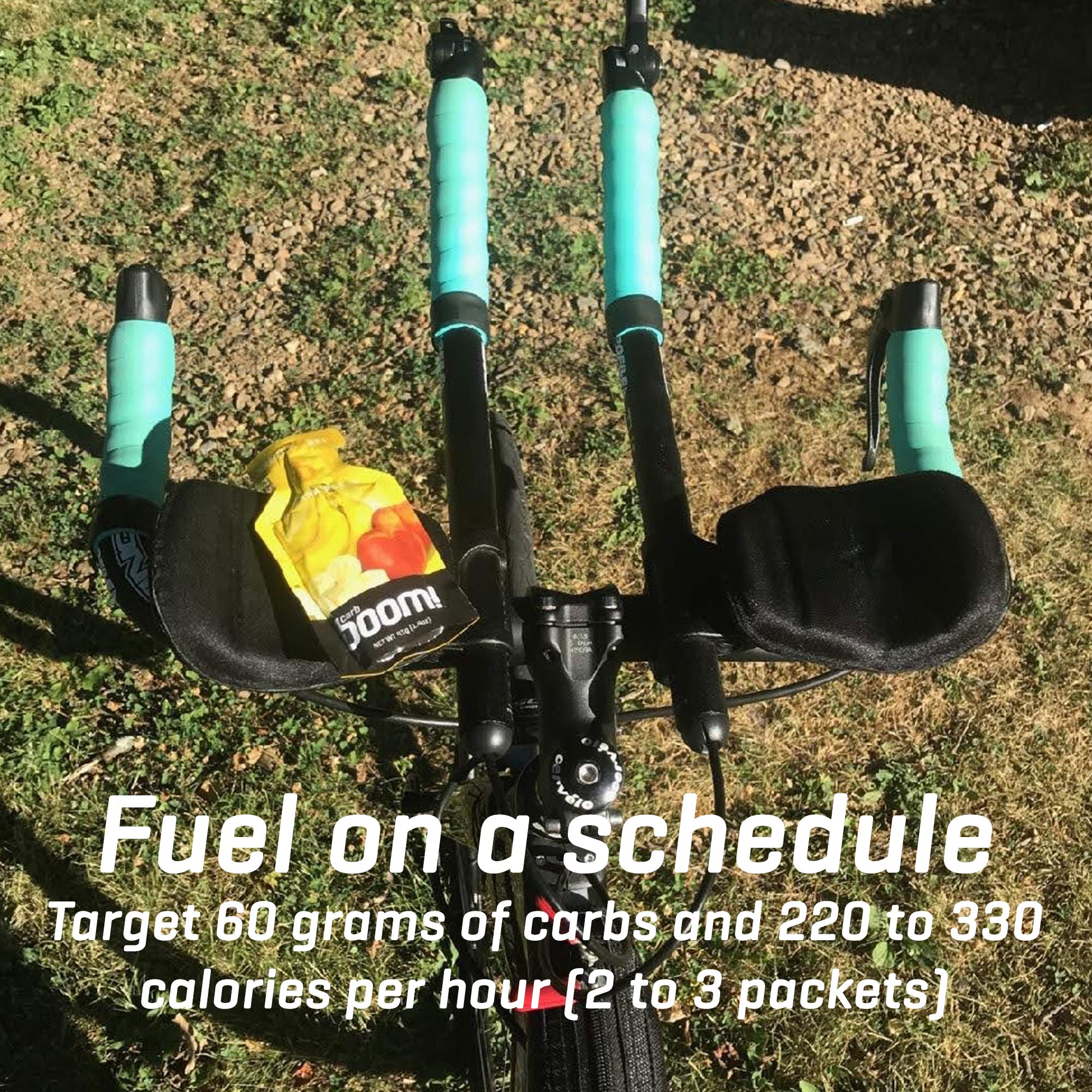 Carb Boom Nutrition panel highlights 24-25g carbs per serving.