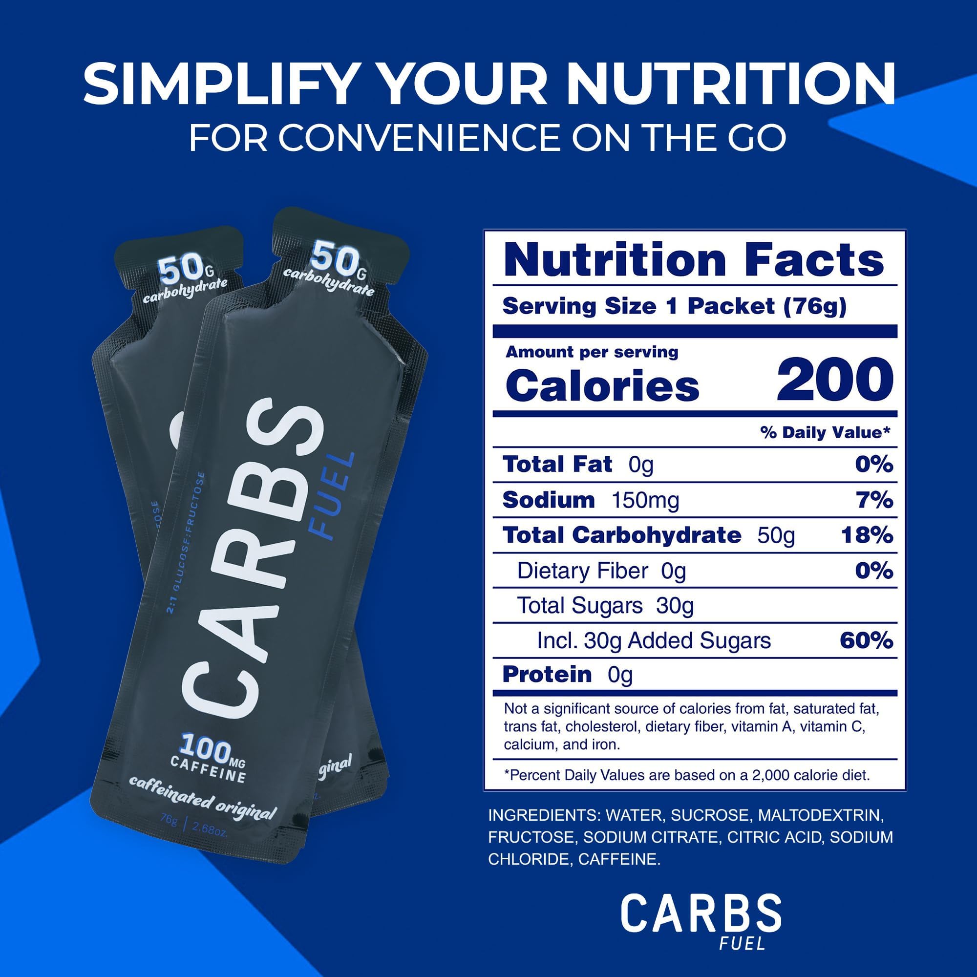 Running with Carbs Fuel caffeinated gel for steady power