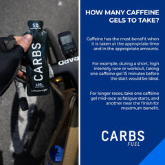 Closeup of Carbs Fuel gel tube dispensing during activity
