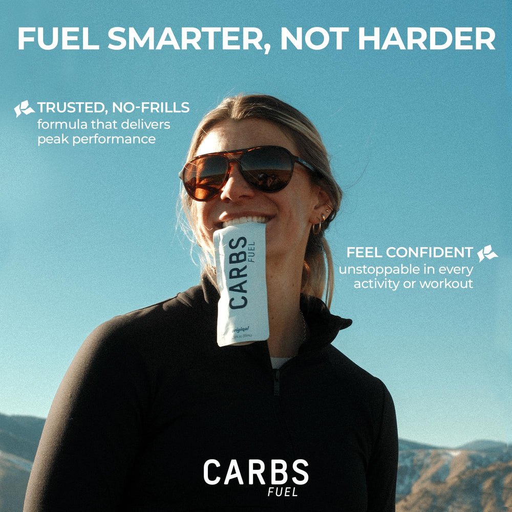 Carbs Fuel Original running-session setup with gel ready