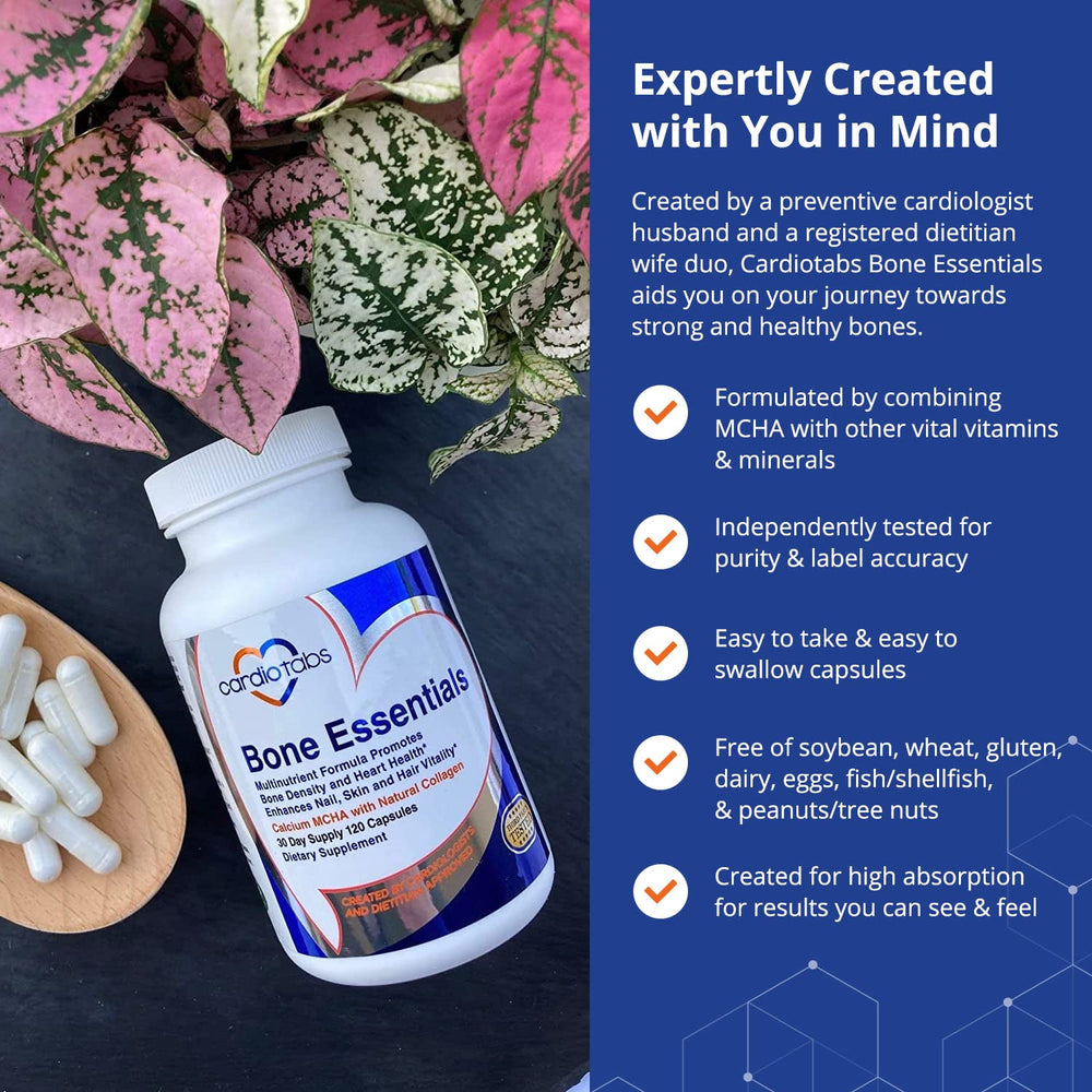 Label view showing Vitamin D3 and Vitamin K2 blend in CardioTabs Bone Essentials.