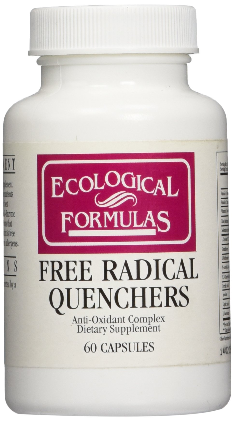 Cardiovascular Research Free Radical Quenchers bottle with capsules for daily antioxidant support