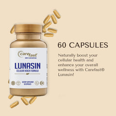 Carefast Lunasin epigenetic-health close-up suggesting cellular support.