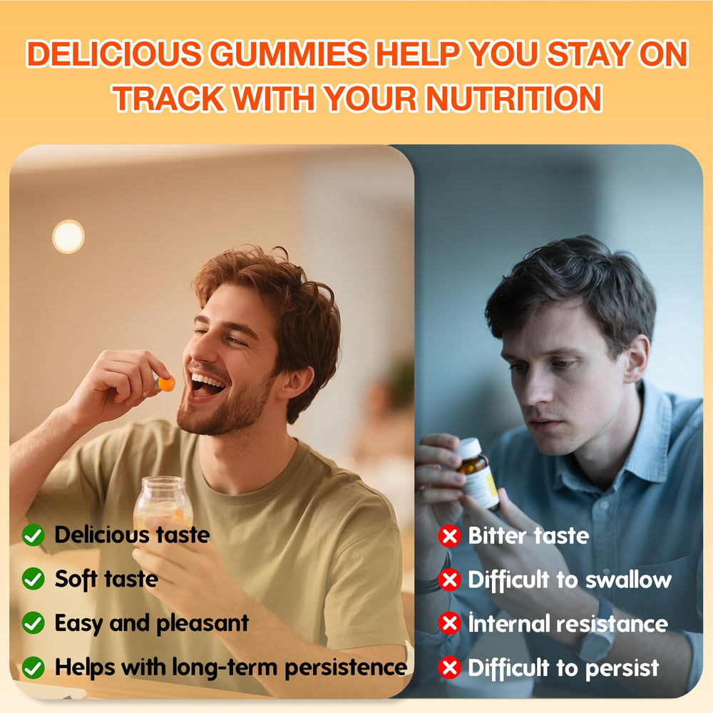 CareLeaf turmeric gummies lemon side view with water for on-the-go.