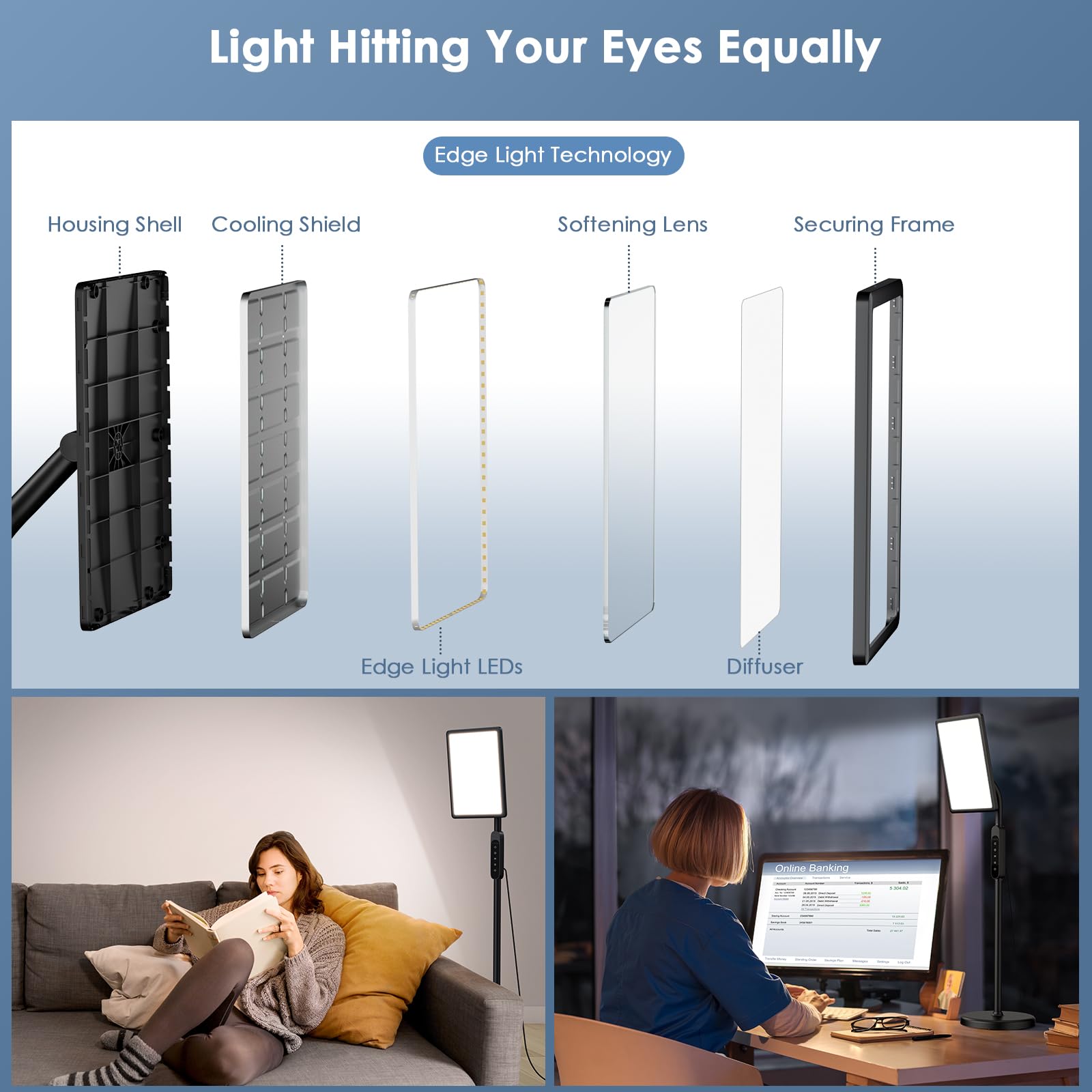 CAREMORR Lamp offers 15, 30, 45, and 60 minute timers for tailored sessions.