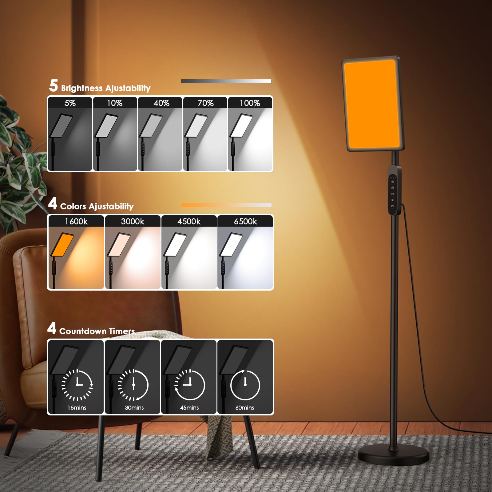 CAREMORR Full-spectrum daylight helps create a bright, natural ambiance indoors.