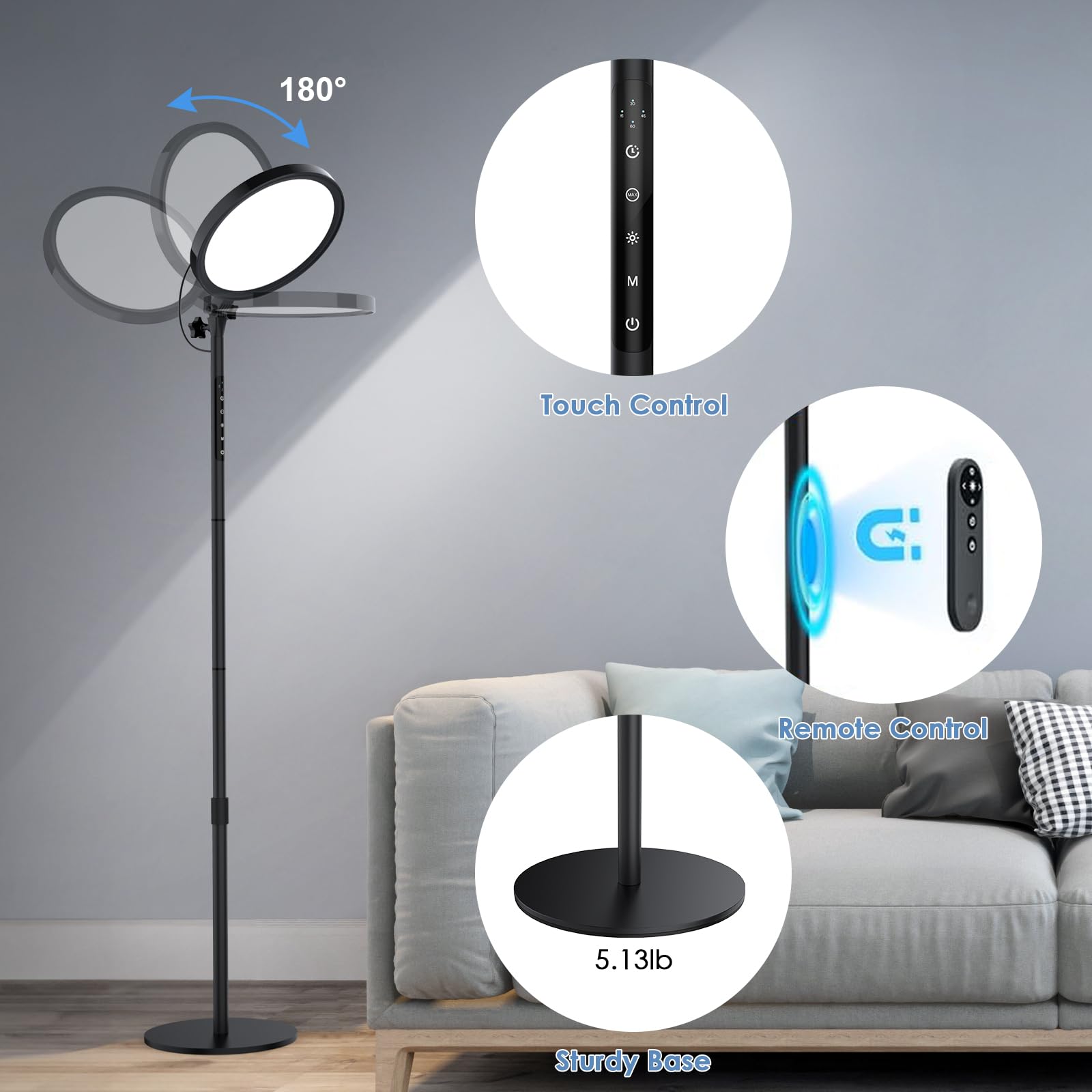 CAREMORR lamp with built-in timers for focused reading sessions