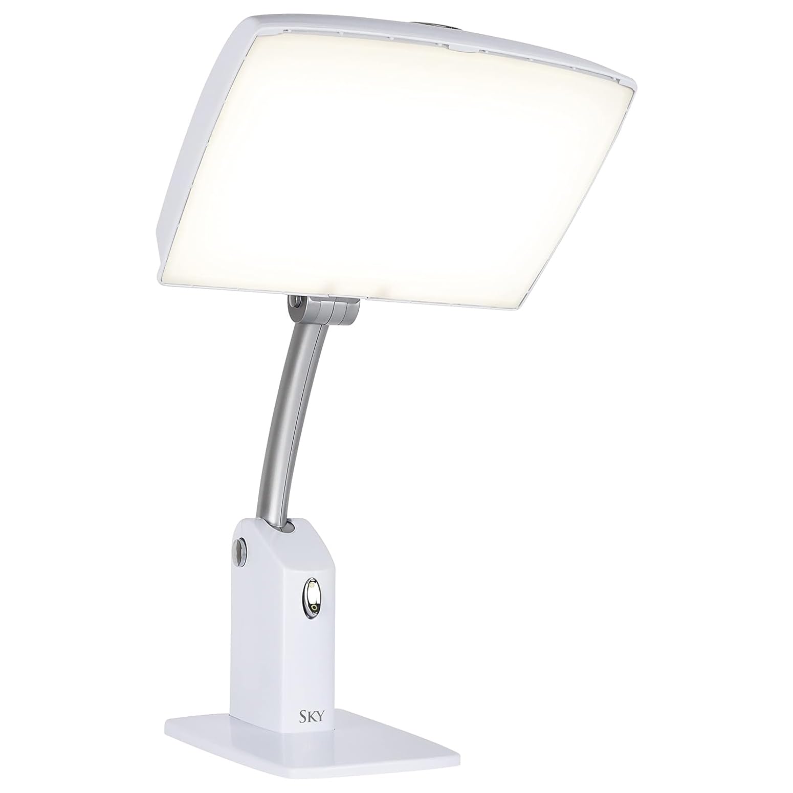 Carex Day-Light Sky lamp viewed from front for mood-boosting brightness