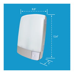 Carex Sunlite adjustable height suits desks and seating positions.