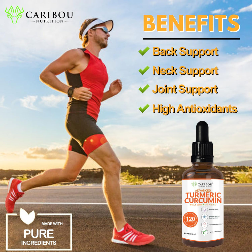 Caribou Nutrition turmeric blend includes ginger and sunflower lecithin for support.